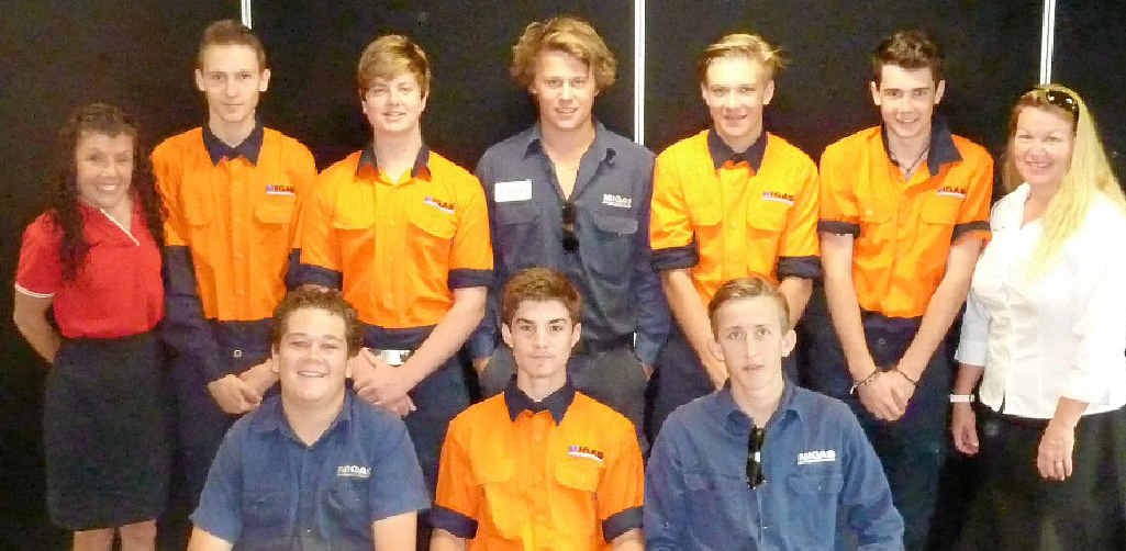 The class includes (back, from left) Danielle Cragg (MIGAS), Renae de Joux, Liam Bates, Nicholas Pozzebon, Callum Lewis, Isaac Bonner and Wendy Cavanagh (MIGAS) and (front) Ethan Borg, Cameron Evans and Bradley McDonald. The class includes (back, from left) Danielle Cragg (MIGAS), Renae de Joux, Liam Bates, Nicholas Pozzebon, Callum Lewis, Isaac Bonner and Wendy Cavanagh (MIGAS) and (front) Ethan Borg, Cameron Evans and Bradley McDonald.